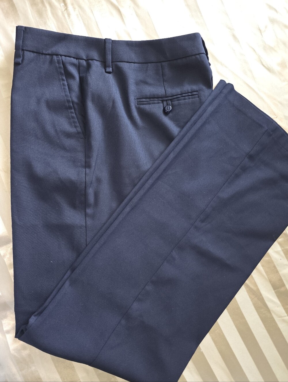 Stile Benetton Black Dress Pants Trousers Men IT 46 / US 32x34